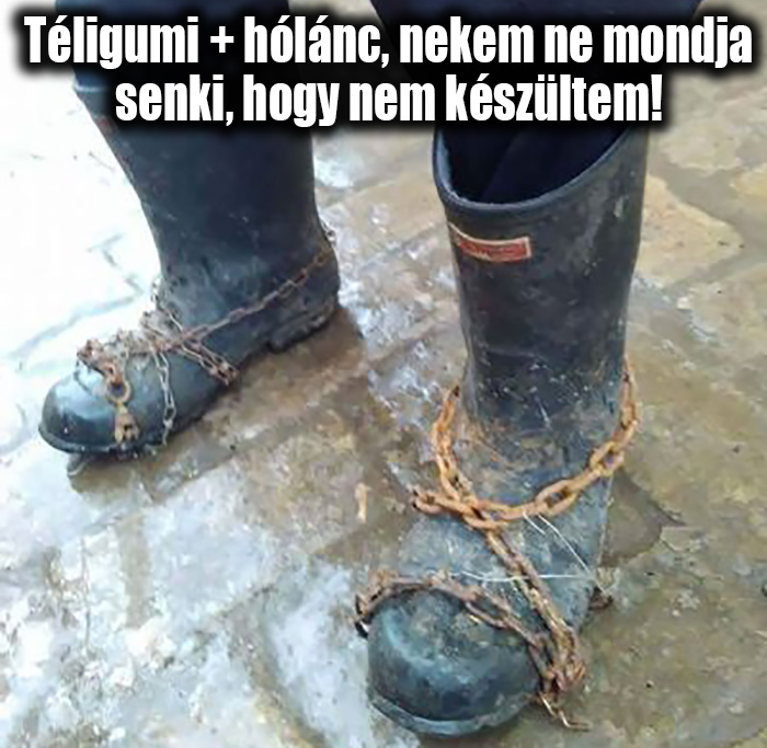 Téli gumi kötelező, hólánc is ajánlott!